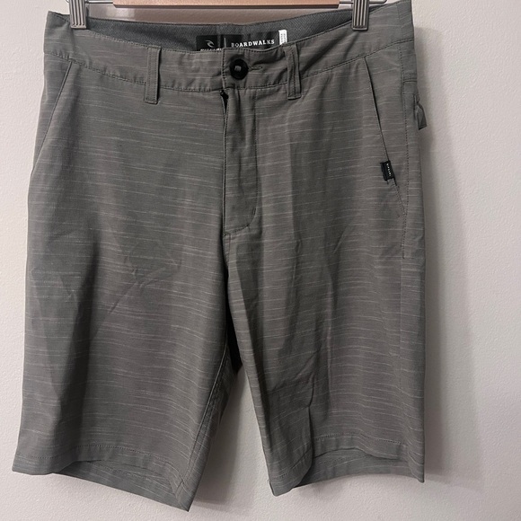 Rip Curl Gray Flat Front Shorts Lightweight Casual Wear - Picture 1 of 11
